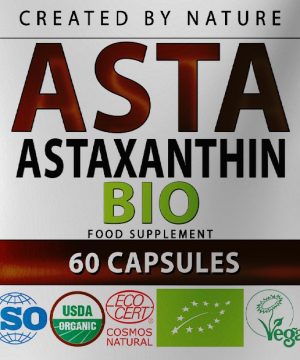 ALGI H.P. ASTAKSANTYNA NATURALNA BIO strong12mg 60 kap Vegan !