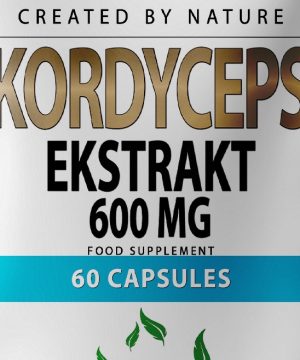 Kordyceps 600 mg Ekstrakt 4:1 w kapsułkach 60 sztuk. Nowość !