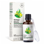Ginkgo Biloba, ekstrakt Miłorząb Japoński 50:1, 45 mg, płyn 50 ml