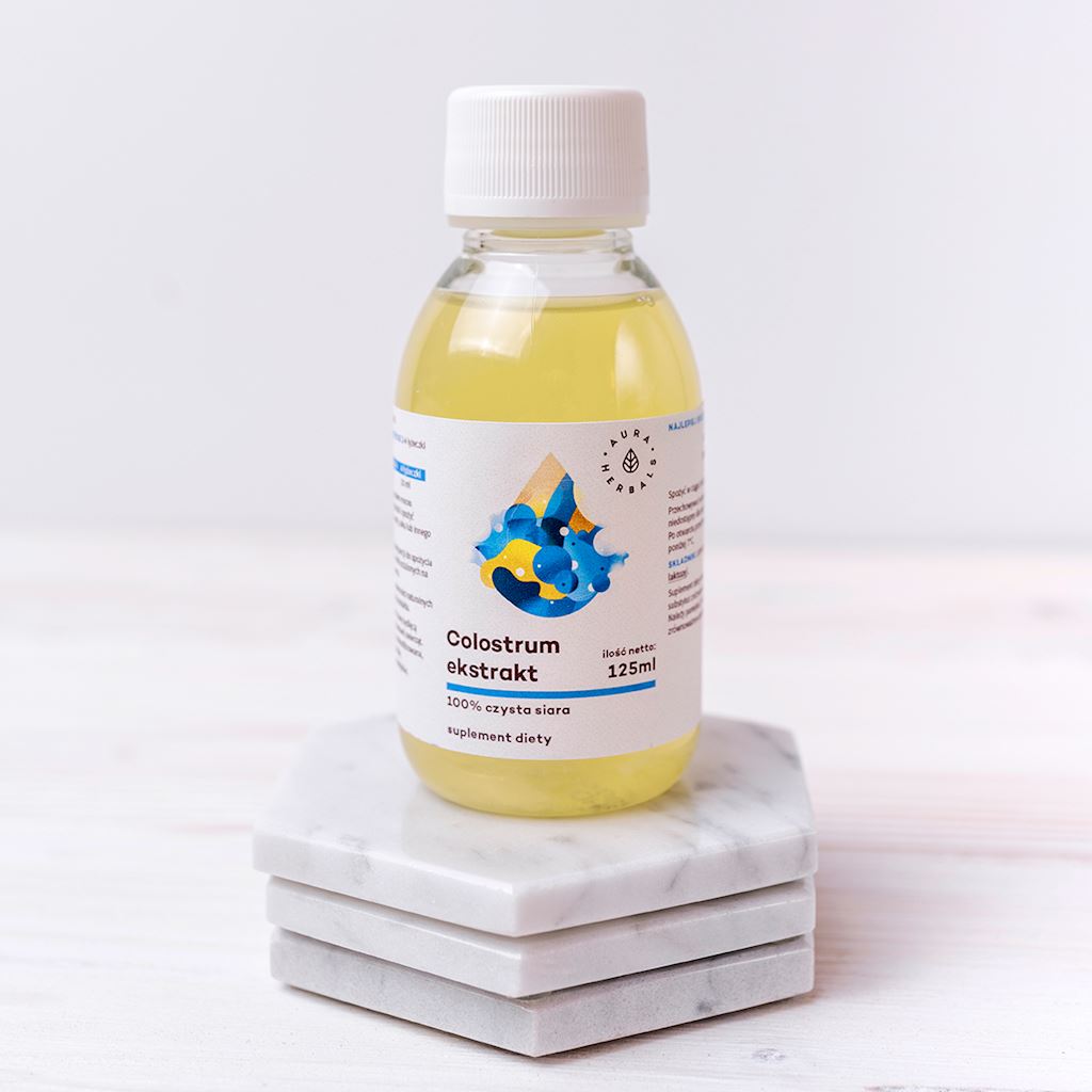 Colostrum Ekstrakt, 100% czysta siara bydlęca, płyn 125 ml