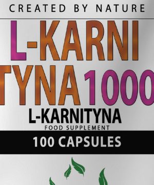 L-Karnityna 1000mg 100 kap. Antyoksydacja - Energia -Spalanie tłuszczu