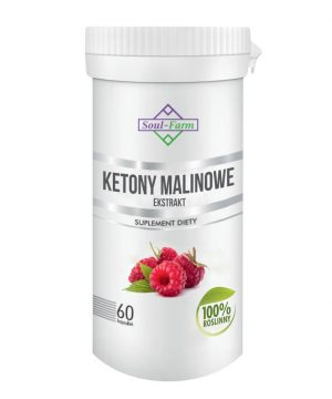 KETONY MALINOWE ekstrakt 25:1, 60 kapsułek
