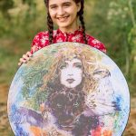 BĘBEN SZAMAŃSKI wegański tradycyjny Totem- 50 cm + pałka +pokrowiec Nowość ! (Kopia) (Kopia)