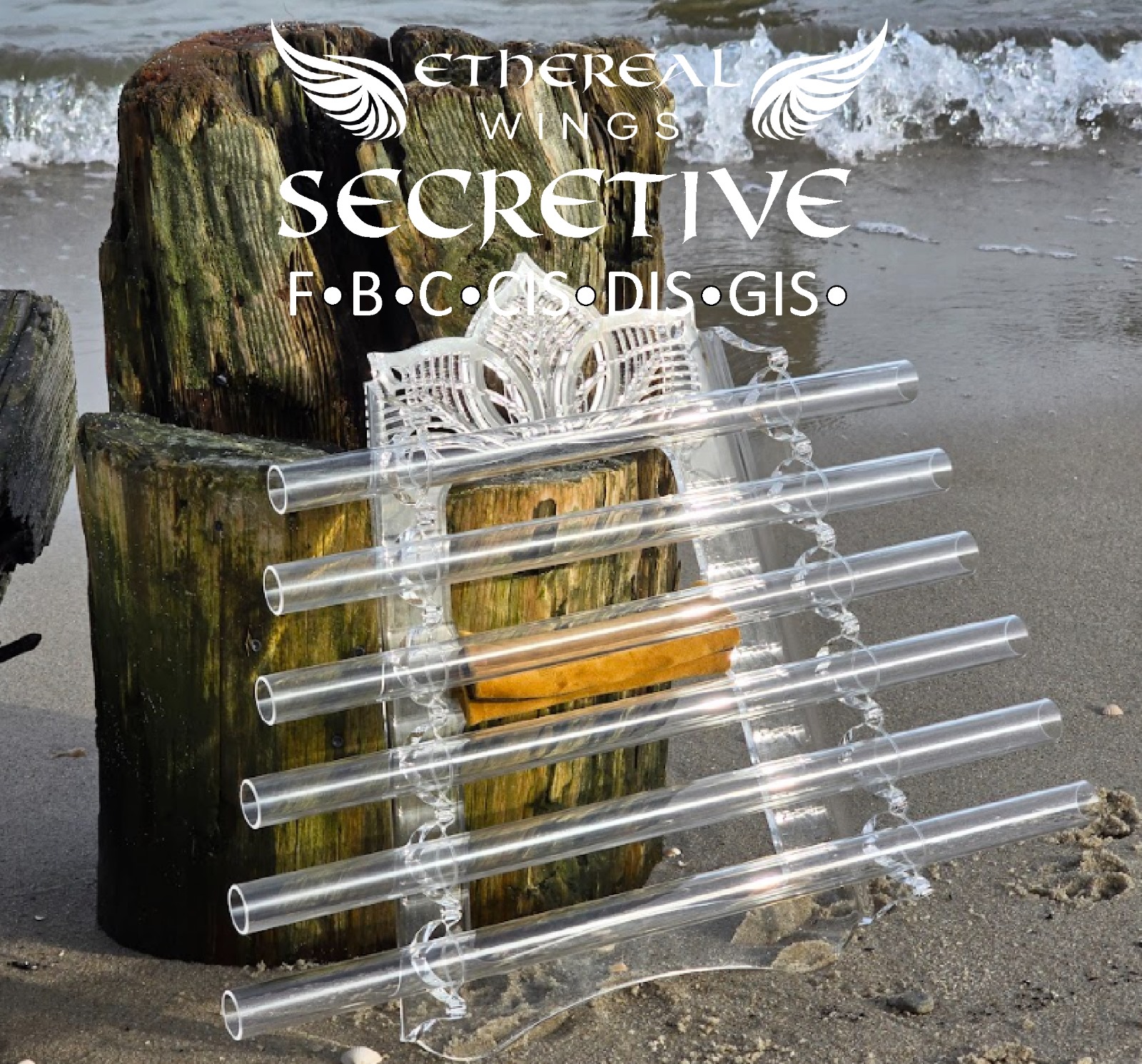 SECRETIVE F - HARFA KRYSZTAŁOWA -Light crystal harp F5, B5, C6, C#6, D#6, G#6 ( 6 nut )