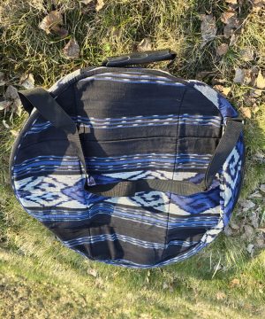 Pokrowiec na bęben ramowy szamański 60 cm niebieski wzory