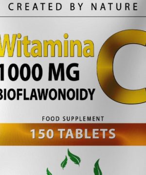 Witamina C 1000mg + Bioflawonoidy 150 Tabletek vegan