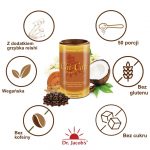 Chi-Cafe free 250g bezkofeinowa kawa czarna i zielona+Grzybek reishi+żeń-szeń+kokos+Magnez i witamina B12